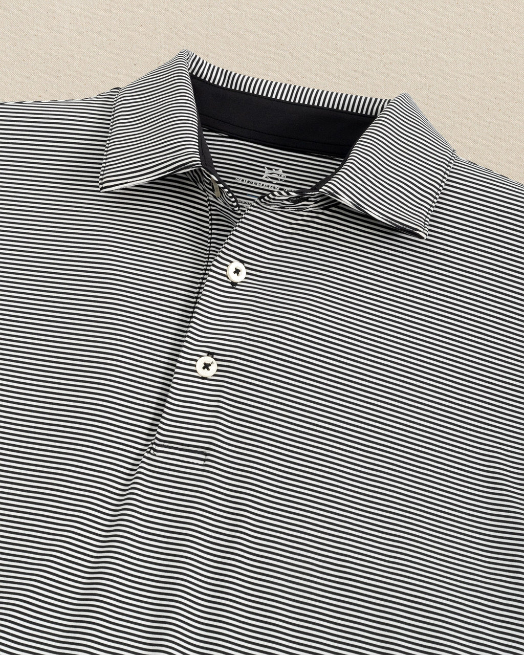 brrr°®-eeze Meadowbrook Stripe Polo - Caviar Black